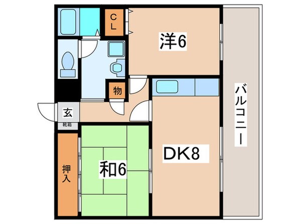 ラ－ク山坂の物件間取画像